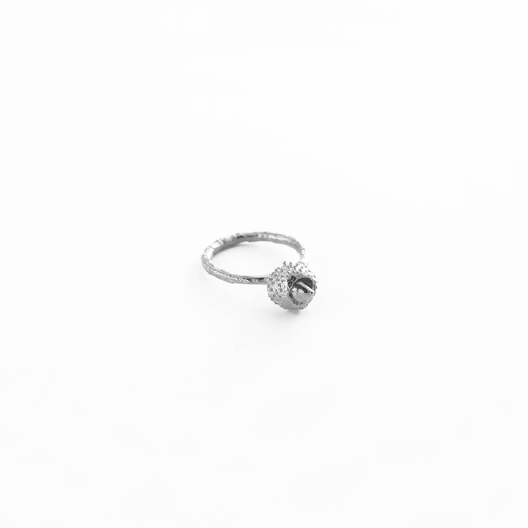 agapi-ids-water-oak-nut-bague-argent-925-gland image 3