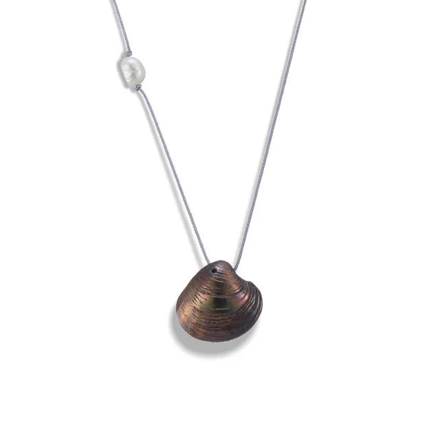 agapi-seastories-master-clam-collier-cordon-patine-r-glable image 1