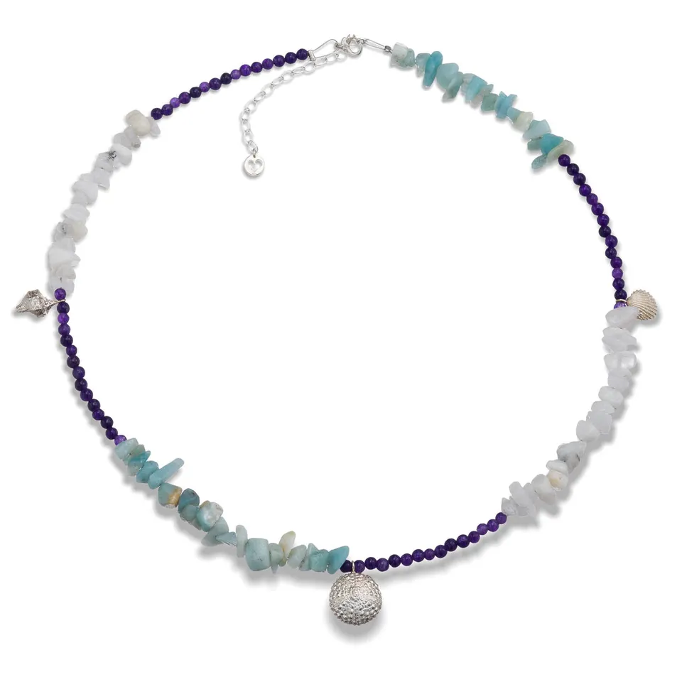 agapi-summer-story-collier-argent-925-pierres-pastels image 1