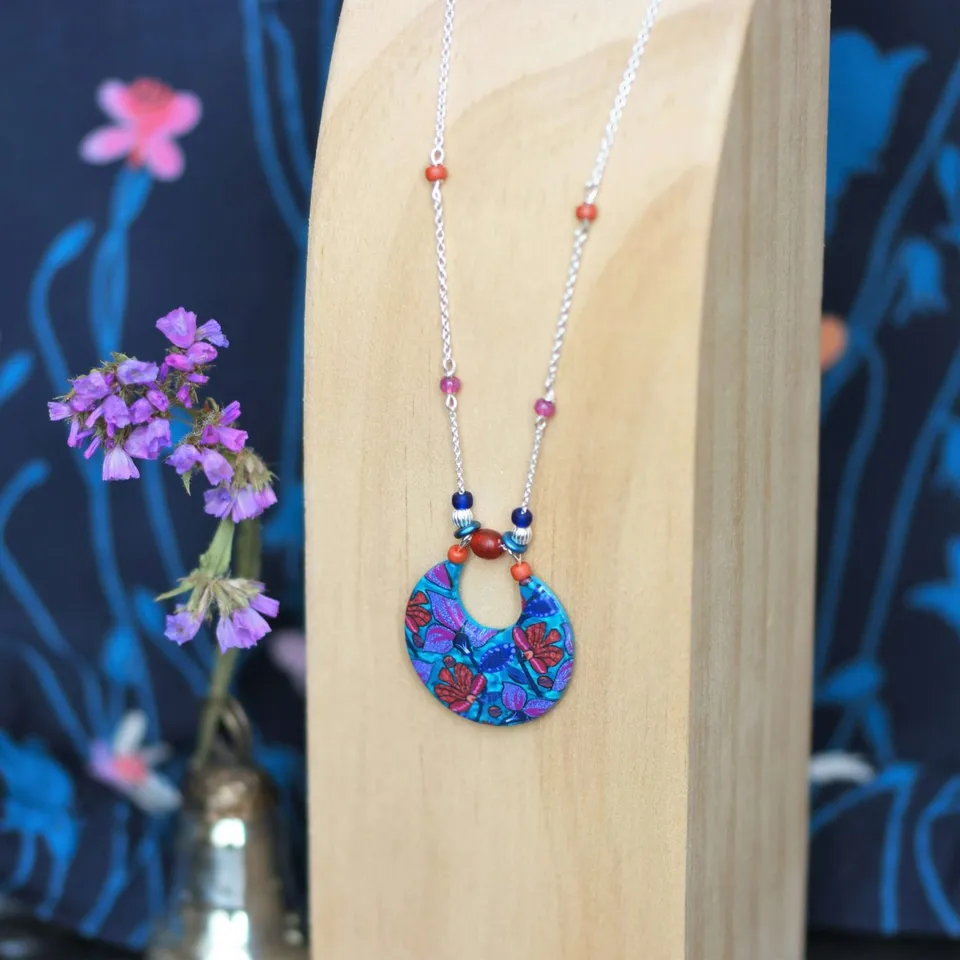 11prunes-clivia-sautoir-argent-925-pendentif-wax-violet-70-cm image 1