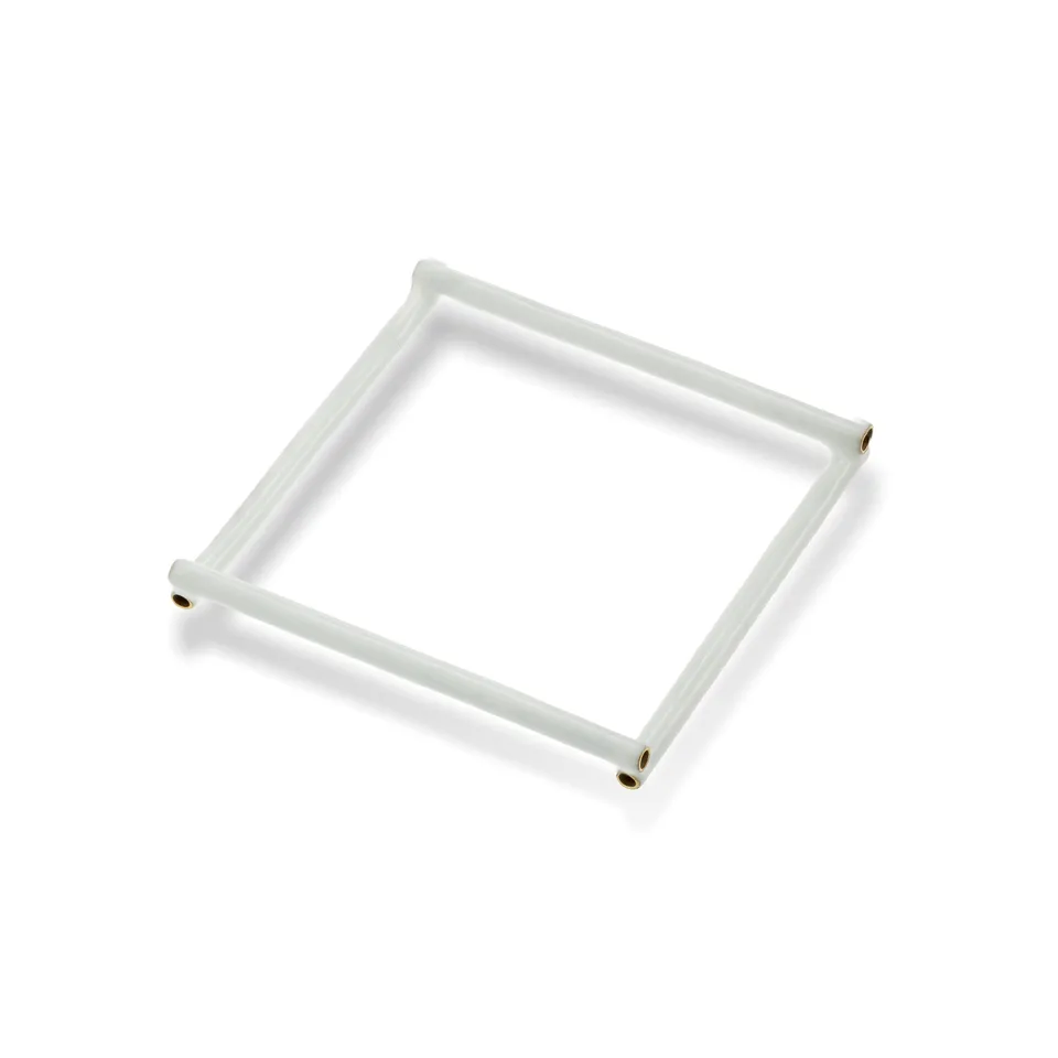 agapi-bau-jewels-bau-square-bracelet-blanc-mail-g-om-trique image 1