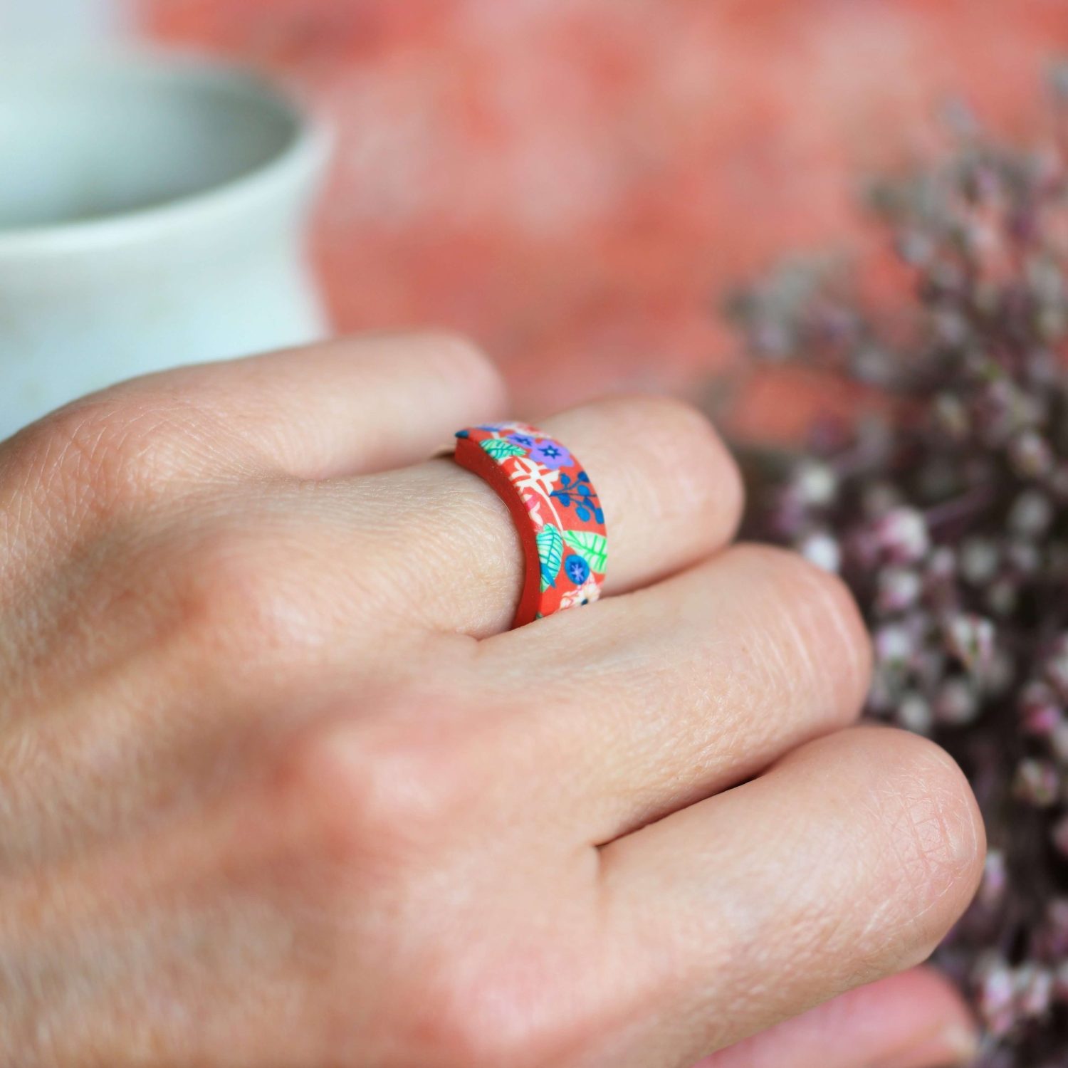 11prunes-bellevalia-petit-anneau-argent-925-bague-orange-violet image 3