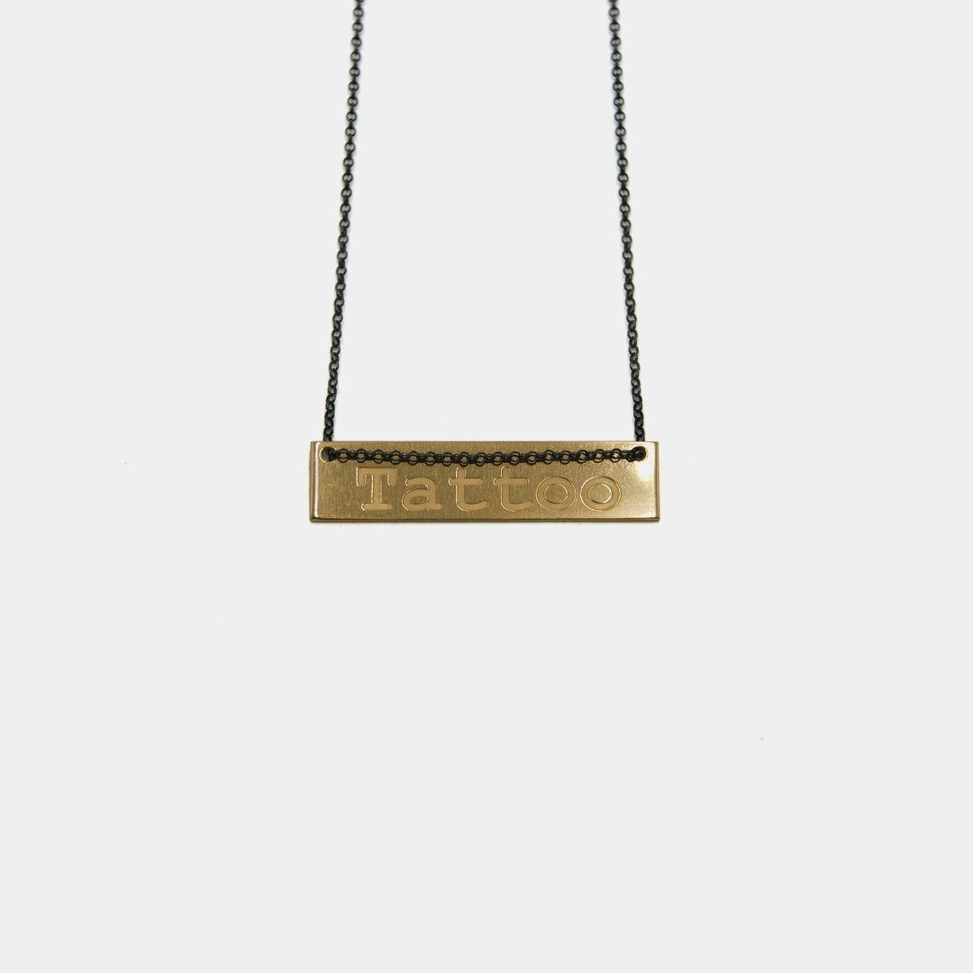 agapi-ids-tattoo-collier-plaqu-or-42-cm image 1