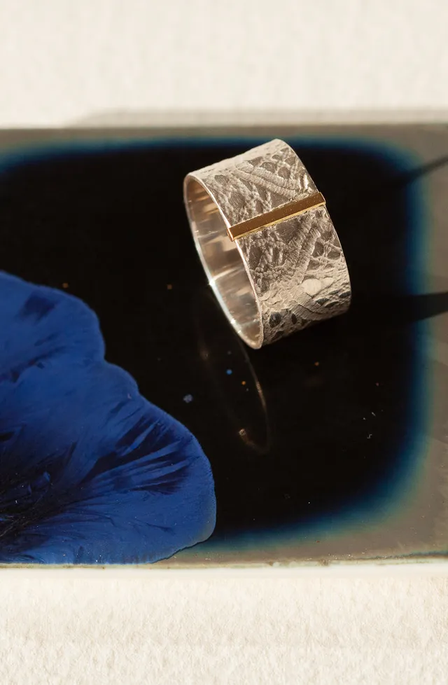 atelier-claire-marie-steinmetz-gotam-bague-argent-or-18-carats image 1