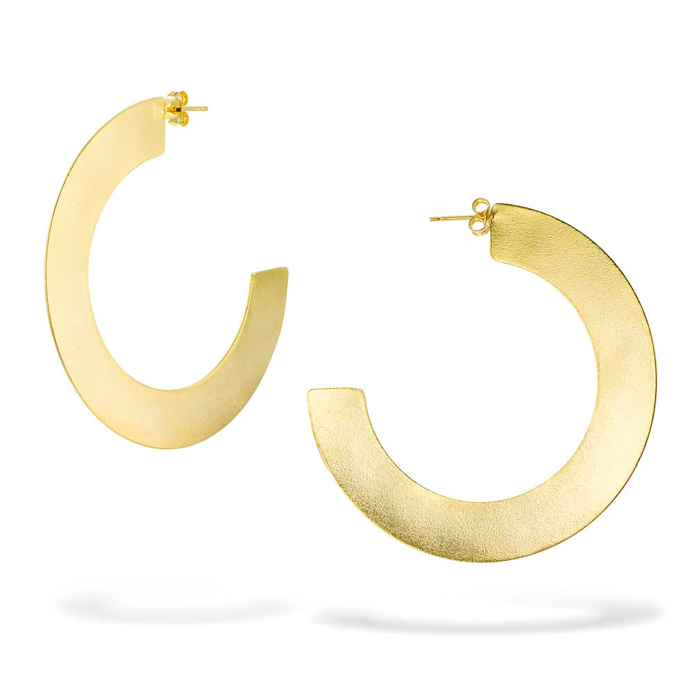 agapi-picasso-boucles-d-oreilles-rondes-plaqu-or-6-cm image 1