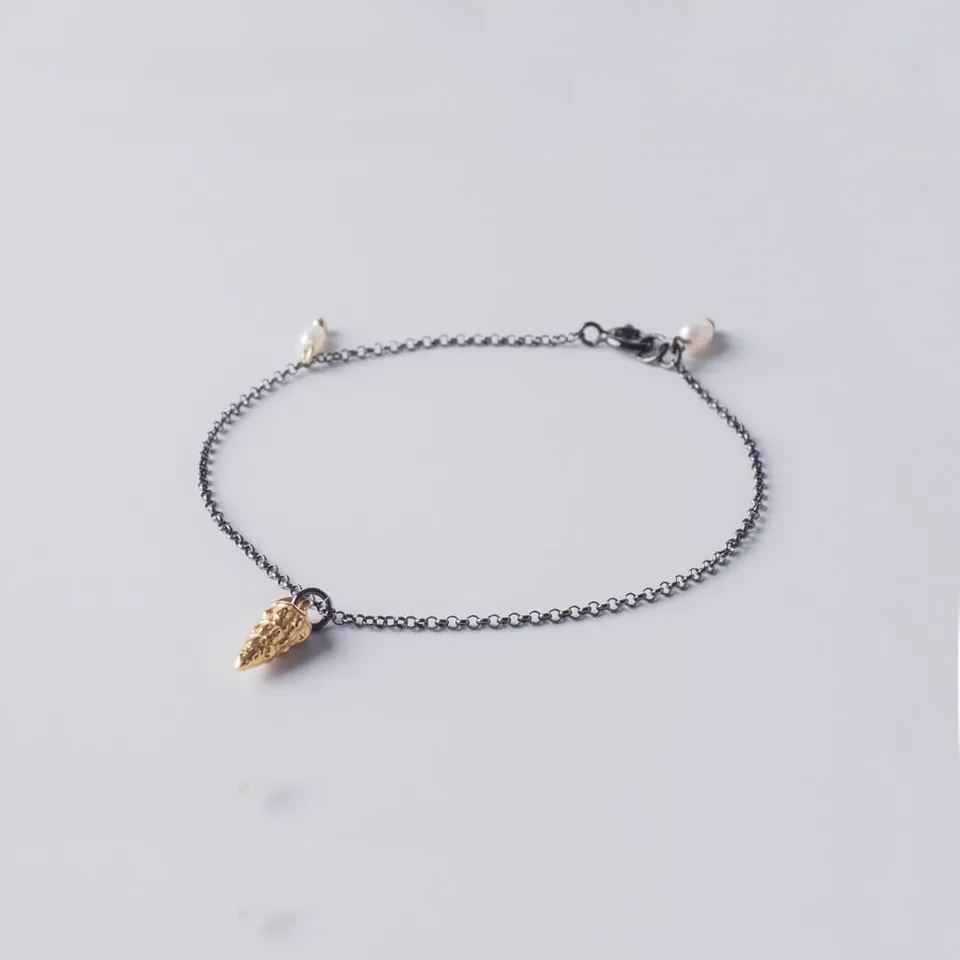 agapi-seastories-romantic-seashell-bracelet-argent-coquillage-rhodium image 1