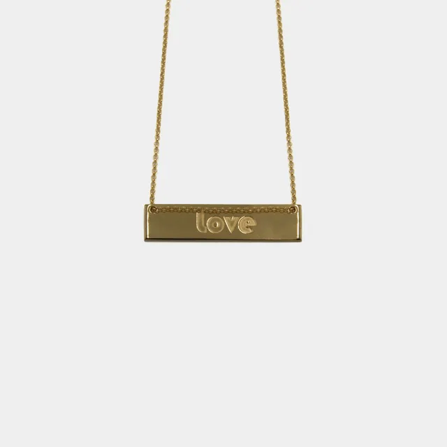 agapi-ids-collier-love-dor-plaqu-or-42-cm image 1