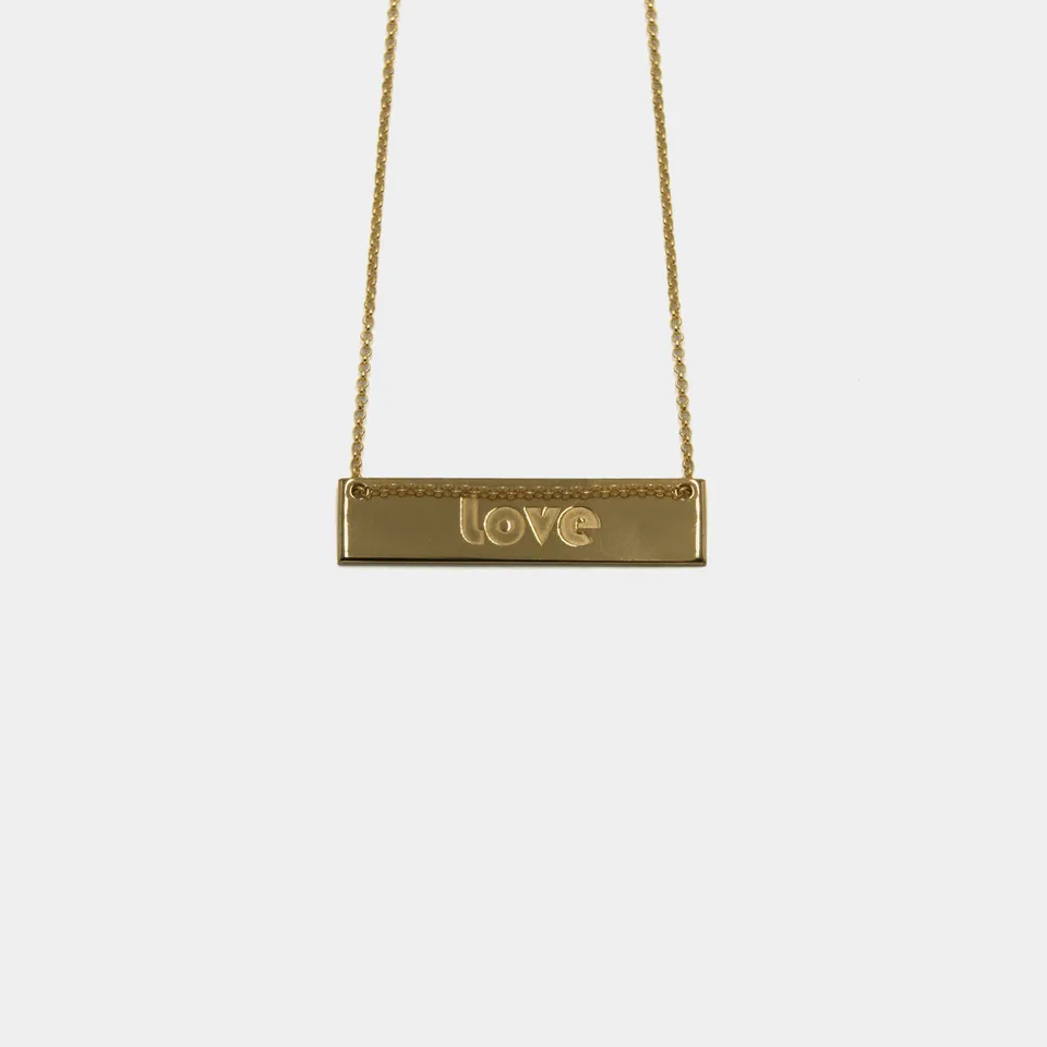 agapi-ids-collier-love-dor-plaqu-or-42-cm image 1