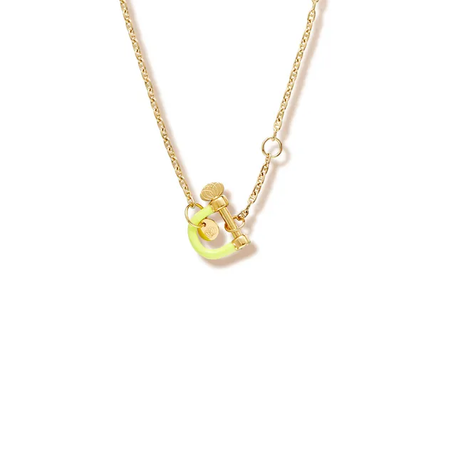 armeria-manilles-collier-manille-jaune-acier-inoxydable-49-cm image 1