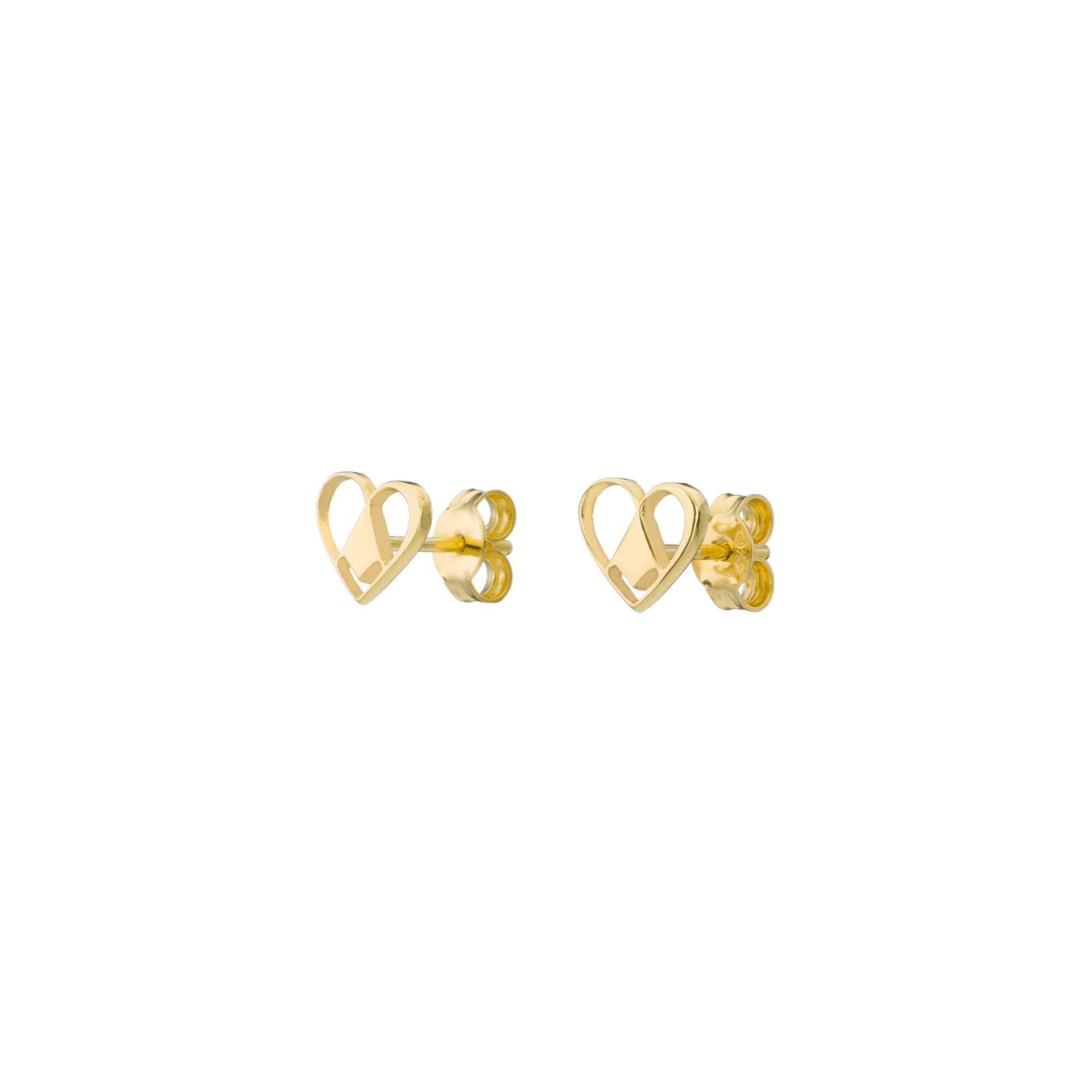 agapi-sweet-love-boucles-coeur-argent-dor-1-cm image 4