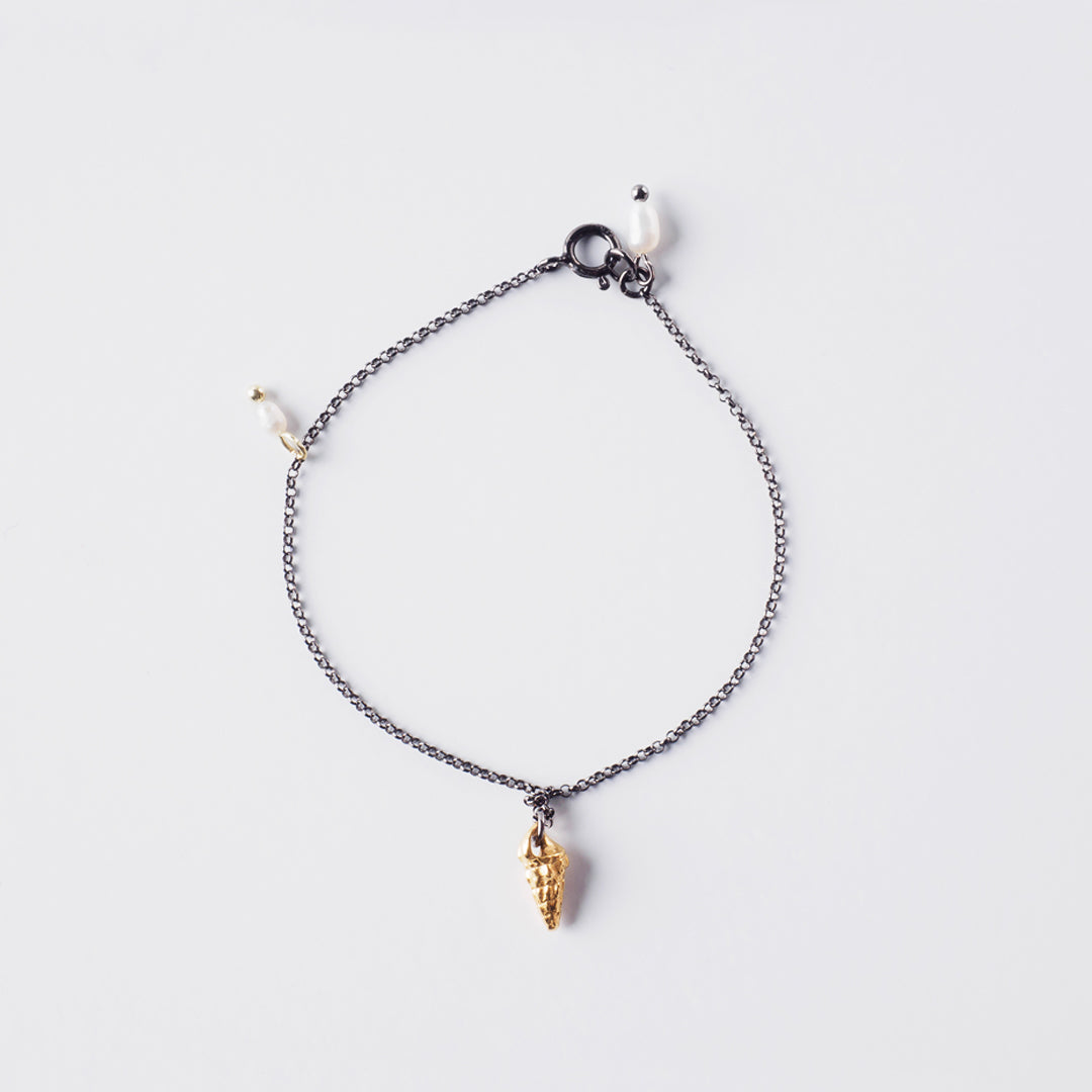 agapi-seastories-romantic-seashell-bracelet-argent-coquillage-rhodium image 3
