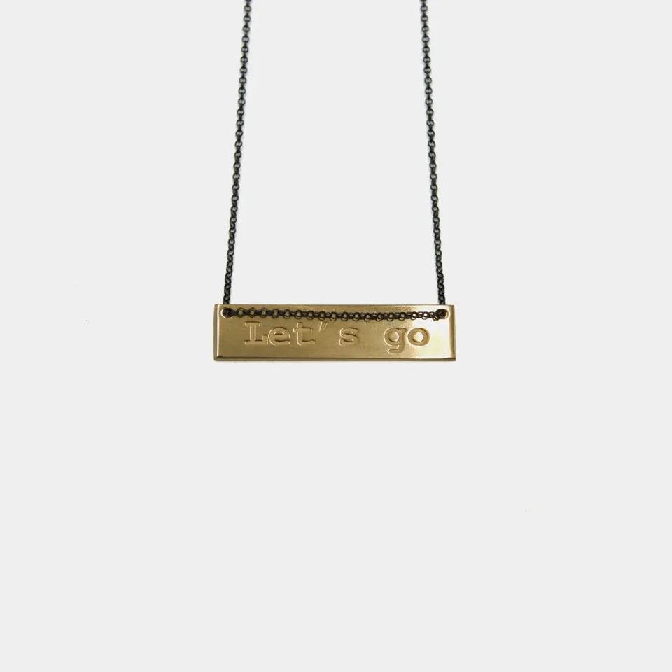 agapi-ids-let-s-go-collier-argent-925-plaqu-or-message image 1