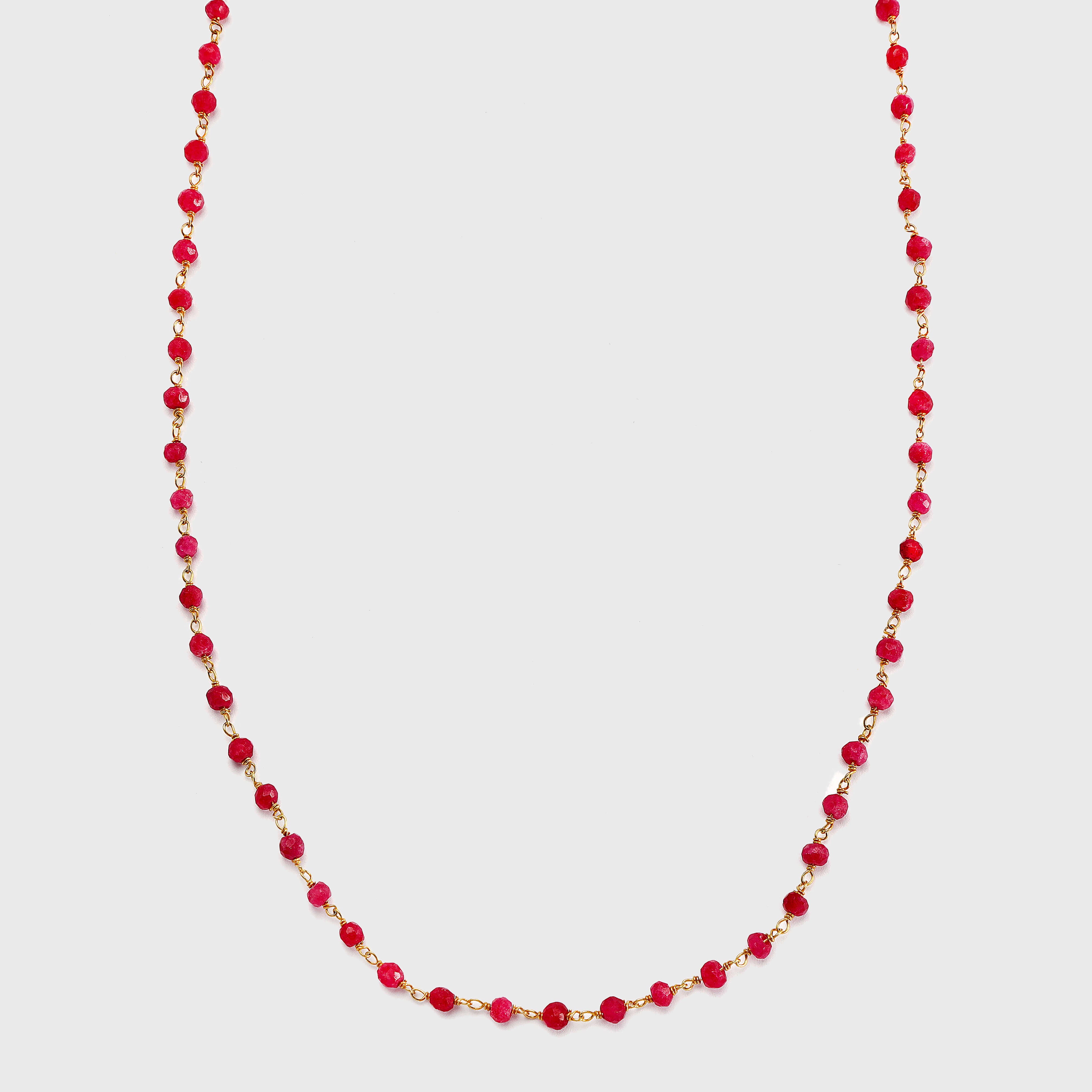 agapi-s-line-ruby-collier-rosario-argent-pierres-fuchsia image 2