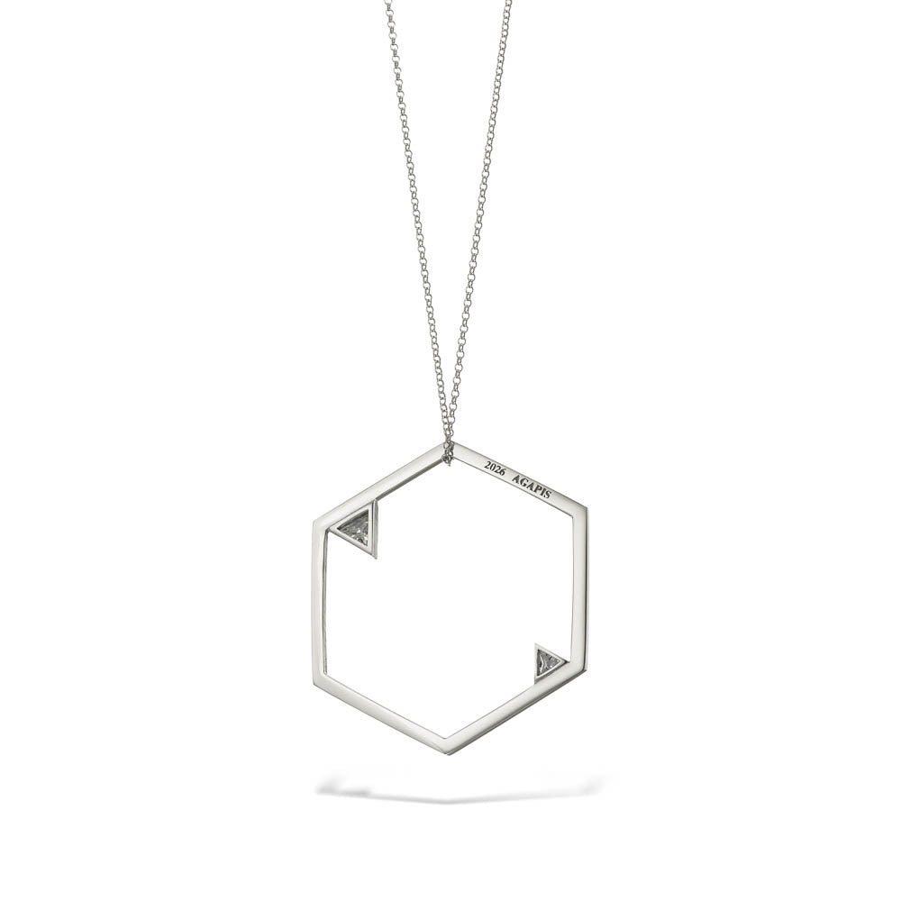 agapi-arcana-hive-of-abundance-collier-argent-porte-bonheur-2026 image 2