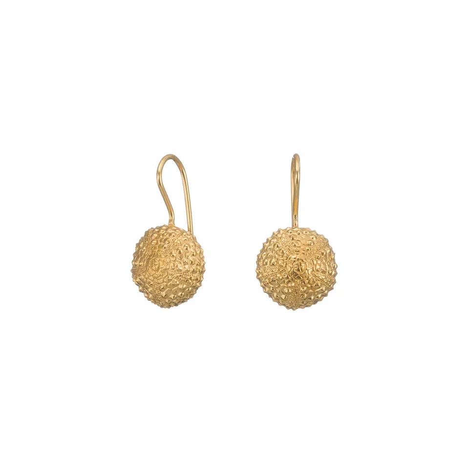 agapi-seastories-urchin-boucles-pendantes-dor-plaqu-or image 1