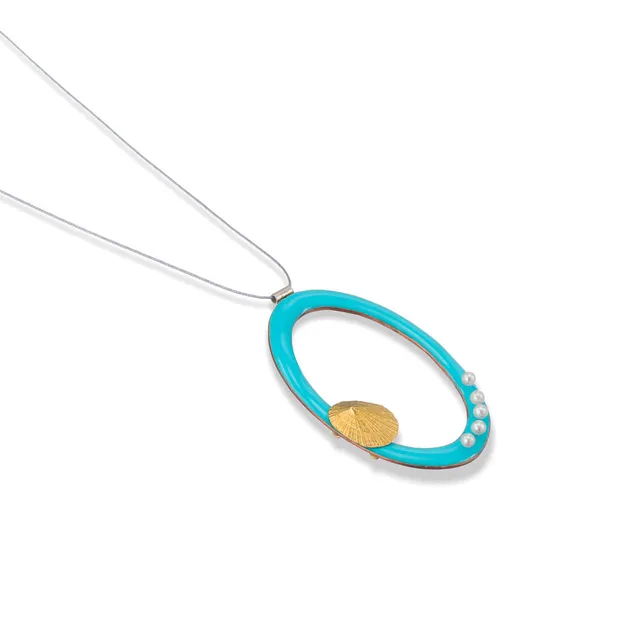 agapi-ids-collier-water-secret-cordon-bleu-perle-nacre image 1
