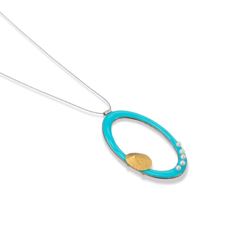 agapi-ids-collier-water-secret-cordon-bleu-perle-nacre image 1