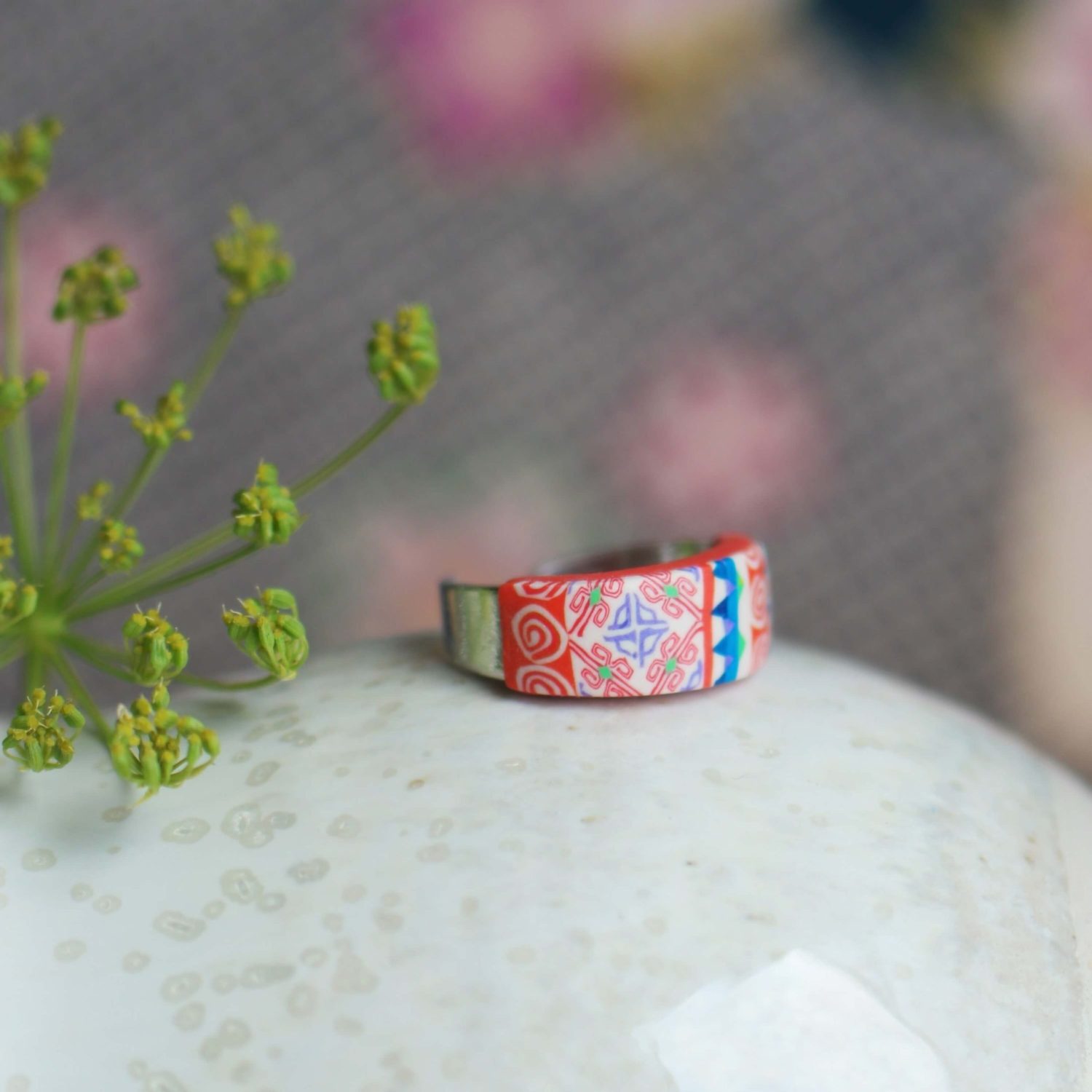 11prunes-bellevalia-petit-anneau-argent-925-bague-orange-violet image 4