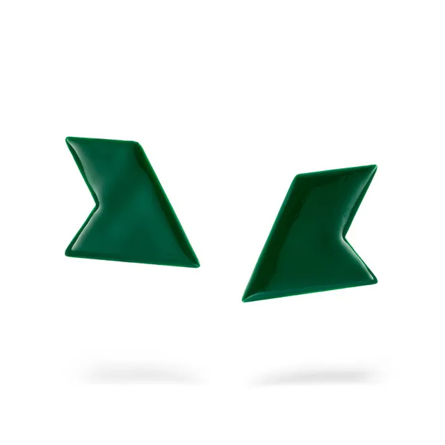 agapi-bau-jewels-prism-boucles-triangle-vertes image 1