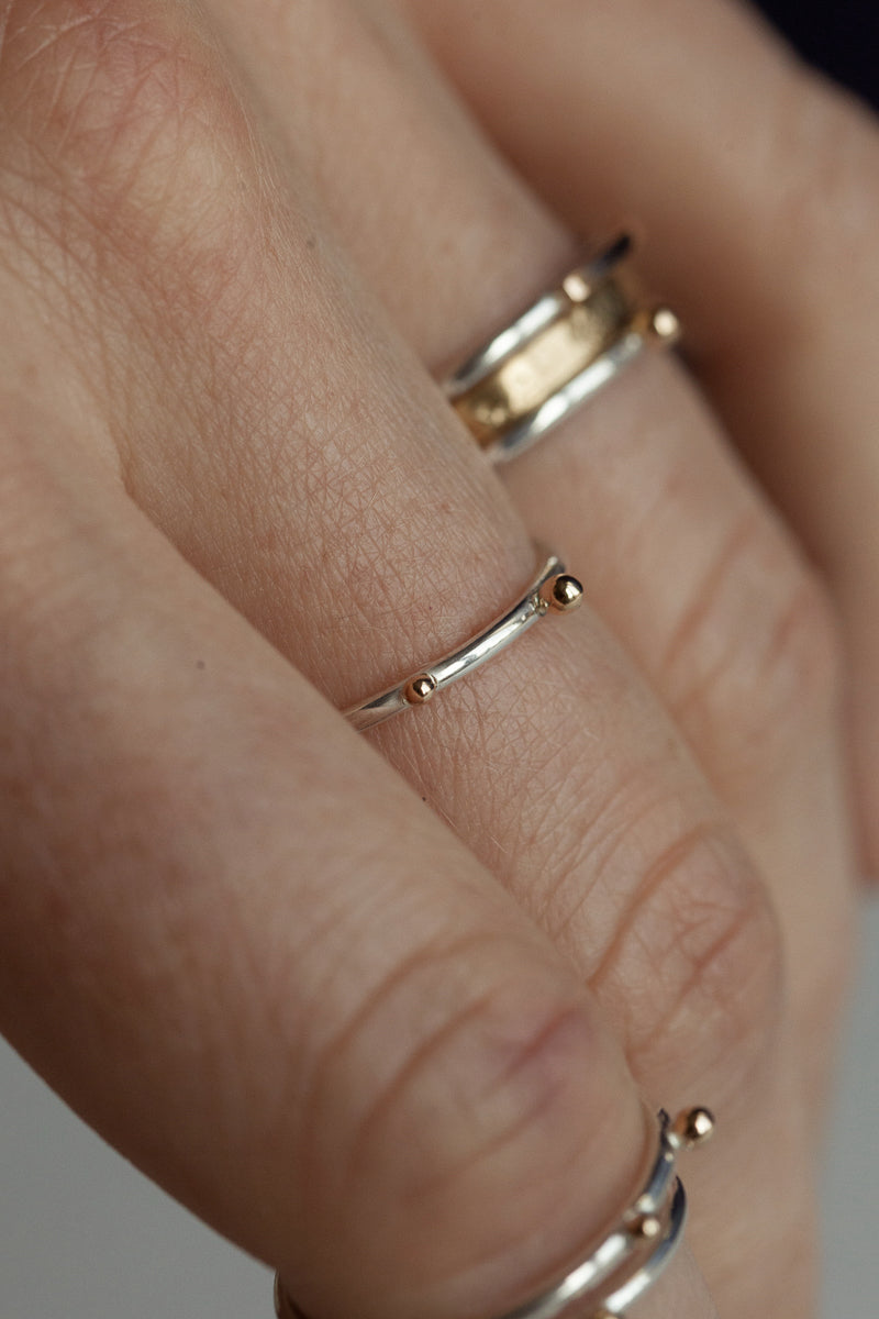 atelier-claire-marie-steinmetz-ros-e-bague-argent-perle-d-or-750 image 2