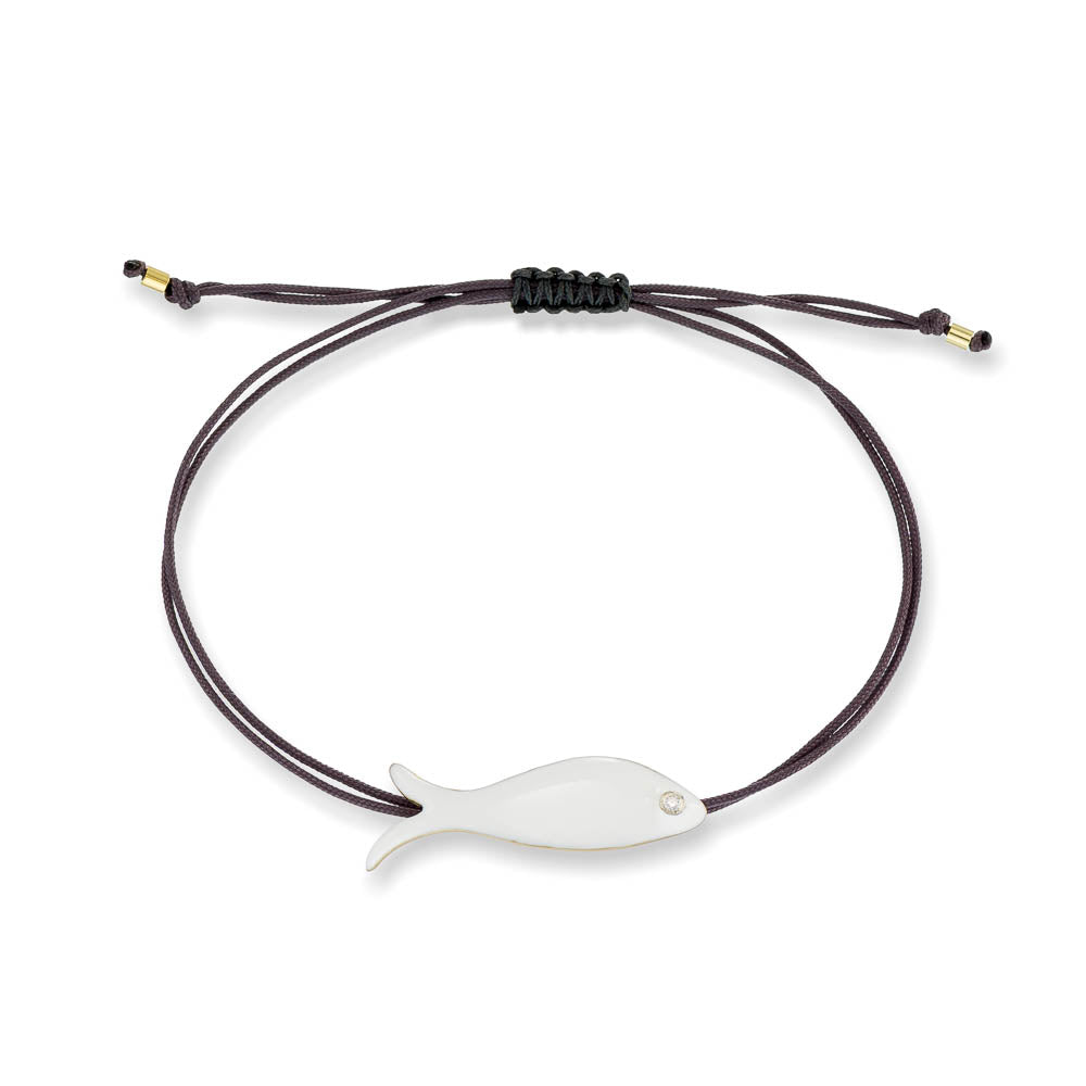 agapi-the-fish-petit-poisson-bracelet-macram-mail-blanc-pierre image 1