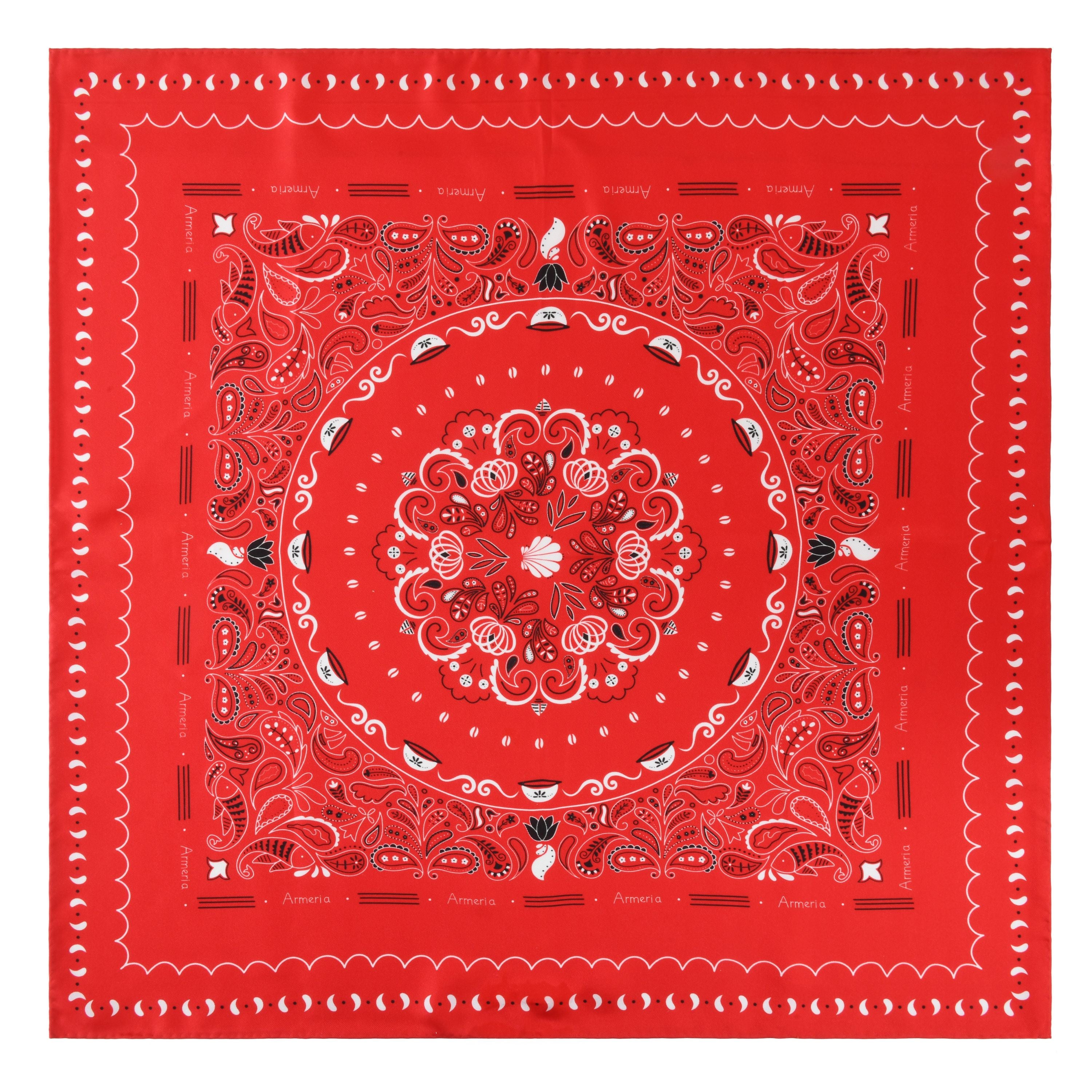 armeria-foulards-bandana-soie-rouge-motif-breton-55-cm image 3
