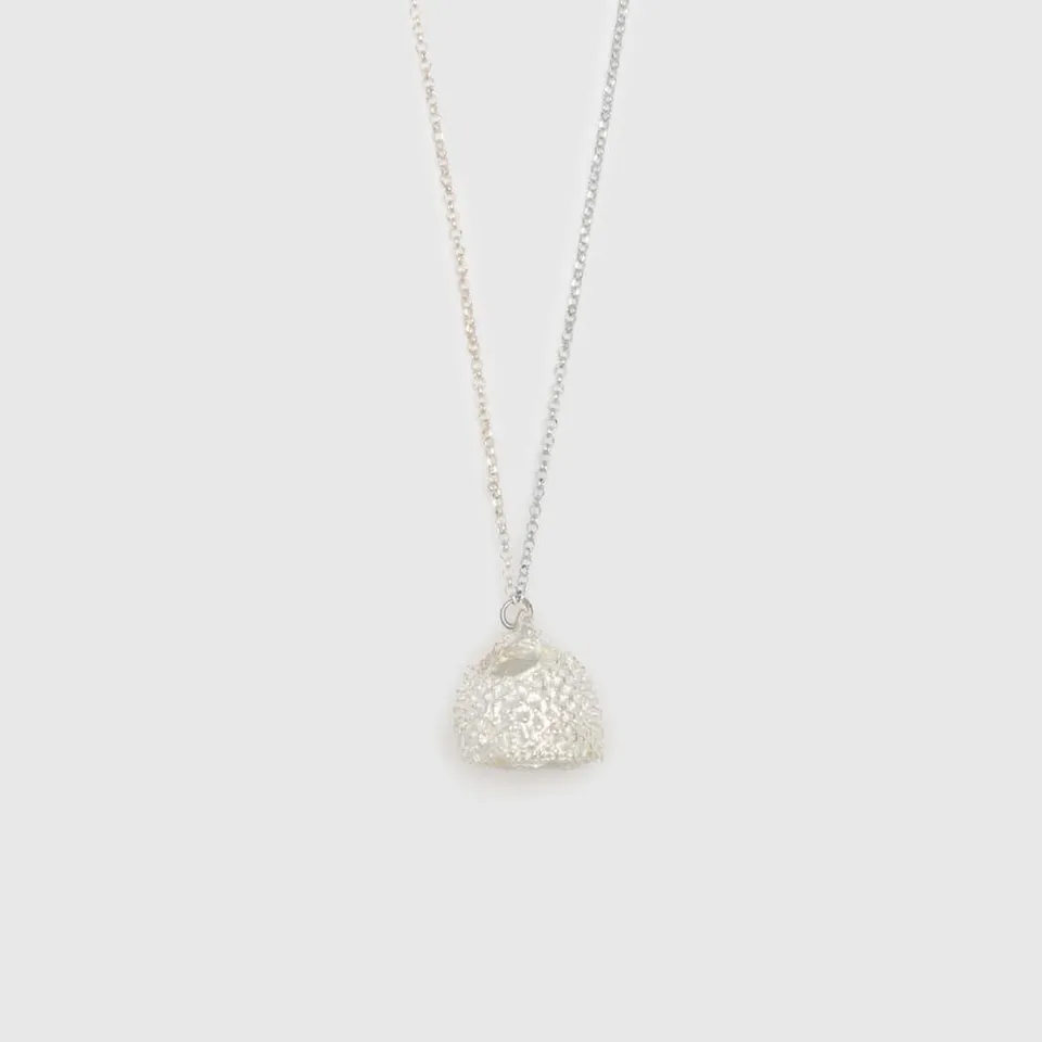 agapi-forestland-big-acorn-collier-pendentif-gland-argent-85cm image 1