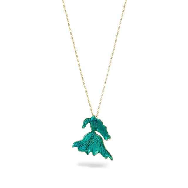 agapi-the-fish-betta-fish-collier-turquoise-mail-40-cm image 1